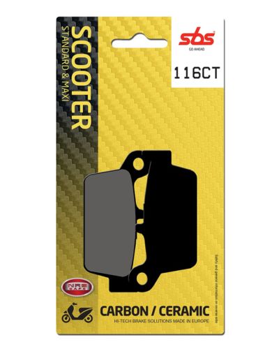 Plaquettes Freins SBS Plaquettes de frein scooter SBS 116CT Carbon tech