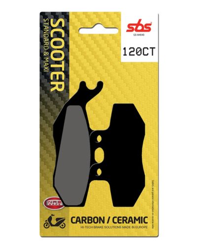 Plaquettes Freins SBS Plaquettes de frein scooter SBS 120CT Carbon tech