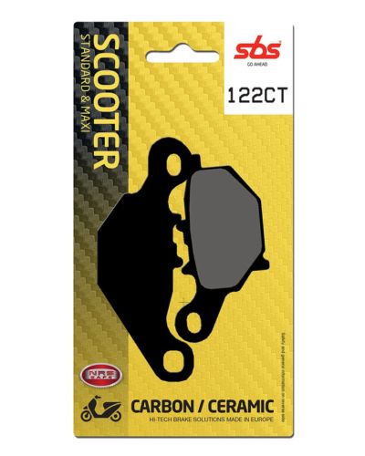 Plaquettes Freins SBS Plaquettes de frein scooter SBS 122CT Carbon tech