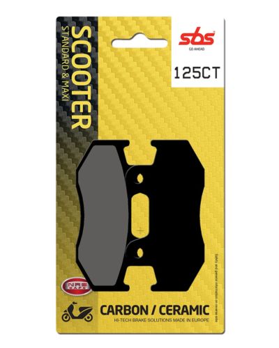 Plaquettes Freins SBS Plaquettes de frein scooter SBS 125CT Carbon tech