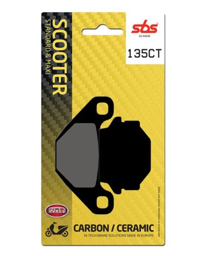 Plaquettes Freins SBS Plaquettes de frein scooter SBS 135CT Carbon tech