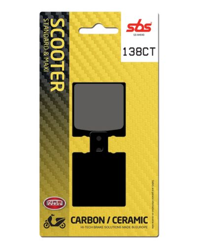 Plaquettes Freins SBS Plaquettes de frein scooter SBS 138CT Carbon tech