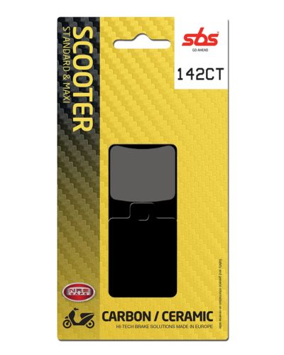 Plaquettes Freins SBS Plaquettes de frein scooter SBS 142CT Carbon tech