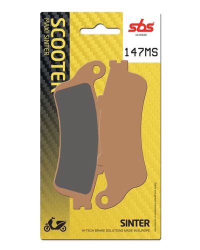 Plaquettes Freins SBS Plaquettes de frein scooter SBS 147MS Maxi sinter