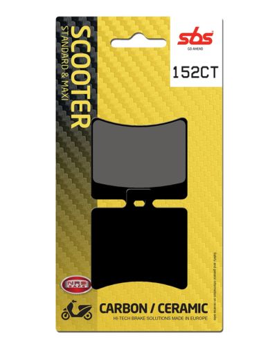 Plaquettes Freins SBS Plaquettes de frein scooter SBS 152CT Carbon tech