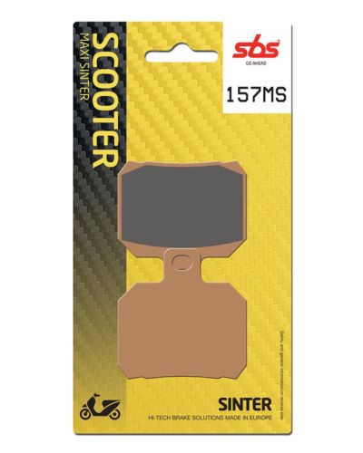 Plaquettes Freins SBS Plaquettes de frein scooter SBS 157MS Maxi sinter