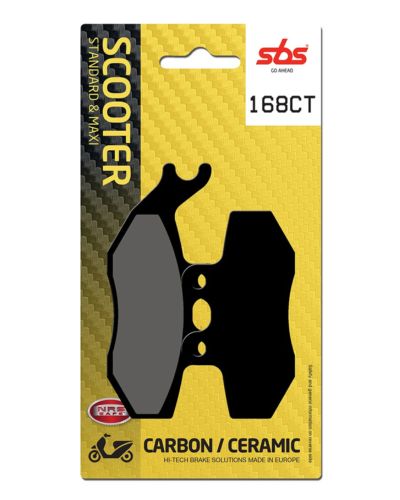 Plaquettes Freins SBS Plaquettes de frein scooter SBS 168CT Carbon tech