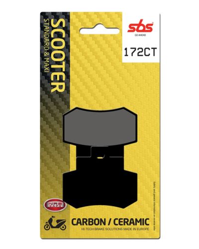 Plaquettes Freins SBS Plaquettes de frein scooter SBS 172CT Carbon tech