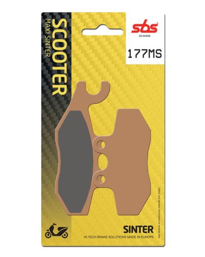 Plaquettes Freins SBS Plaquettes de frein scooter SBS 177MS Maxi sinter