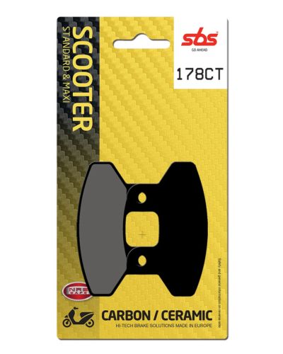 Plaquettes Freins SBS Plaquettes de frein scooter SBS 178CT Carbon tech