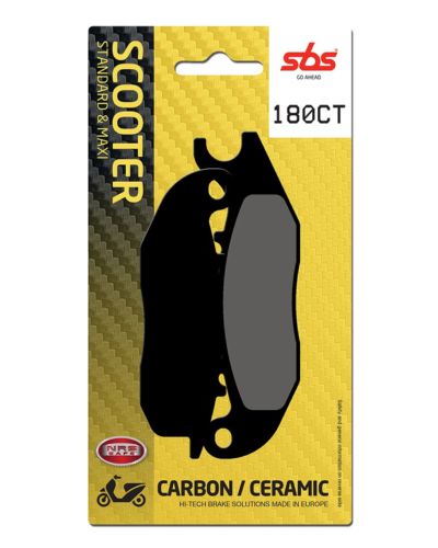 Plaquettes Freins SBS Plaquettes de frein scooter SBS 180CT Carbon tech