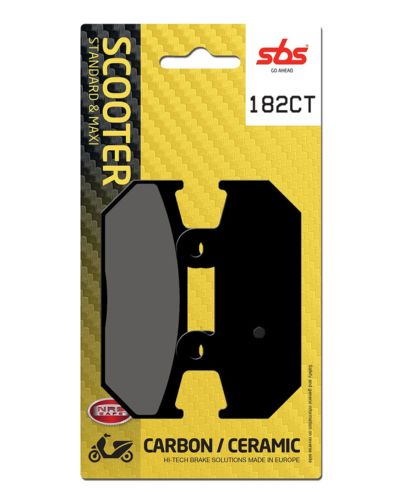 Plaquettes Freins SBS Plaquettes de frein scooter SBS 182CT Carbon tech