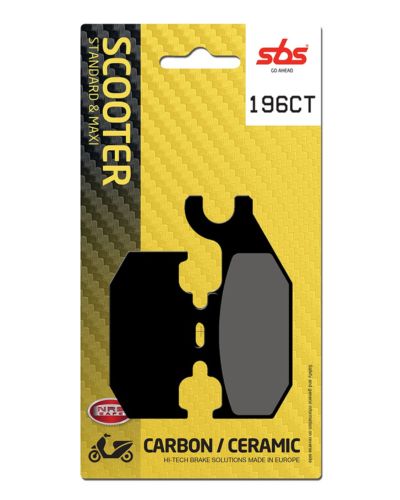 Plaquettes Freins SBS Plaquettes de frein scooter SBS 196CT Carbon tech