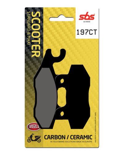 Plaquettes Freins SBS Plaquettes de frein scooter SBS 197CT Carbon tech