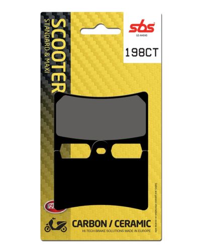 Plaquettes Freins SBS Plaquettes de frein scooter SBS 198CT Carbon tech