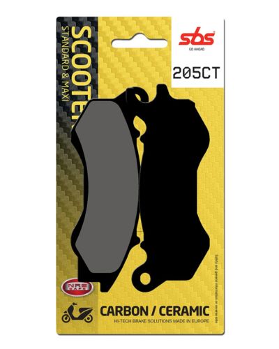 Plaquettes Freins SBS Plaquettes de frein scooter SBS 205CT Maxi carbon