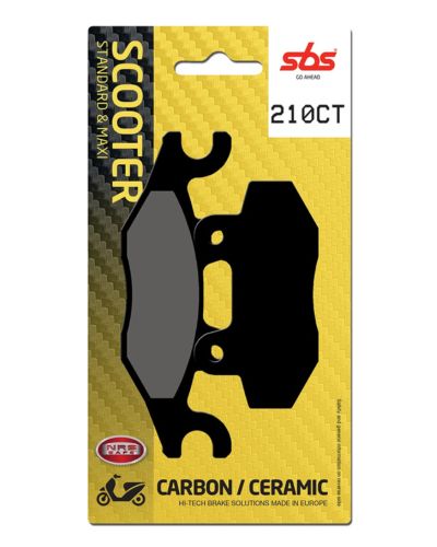 Plaquettes Freins SBS Plaquettes de frein scooter SBS 210CT Maxi carbon