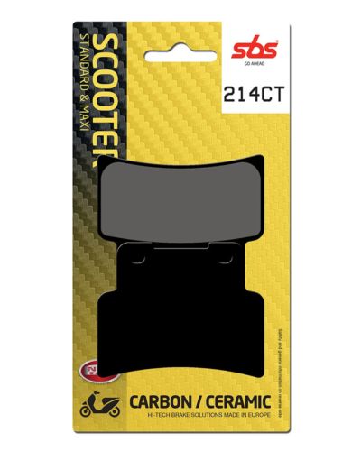 Plaquettes Freins SBS Plaquettes de frein scooter SBS 214CT Maxi carbon