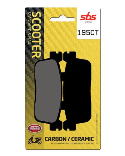 Plaquettes Freins SBS Plaquettes de frein scooter SBS Carbon tech - SBS 195CT