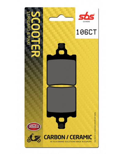 Plaquettes Freins SBS PLAQUETTES SBS 106CT (574)