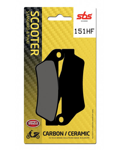 Plaquettes Freins SBS PLAQUETTES SBS 151 (671HF)