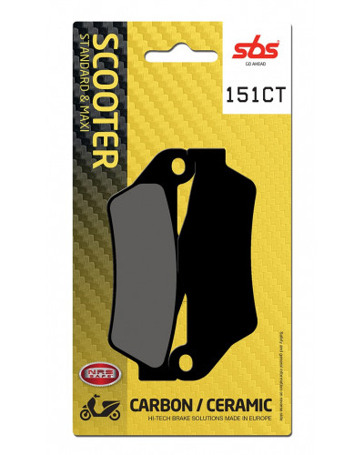 Plaquettes Freins SBS PLAQUETTES SBS 151CT (671) Plaquettes Freins SBS PLAQUETTES SBS 151CT (671)