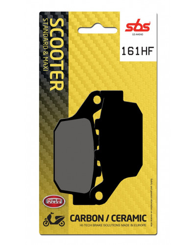 Plaquettes Freins SBS PLAQUETTES SBS 161 HF (614) Plaquettes Freins SBS PLAQUETTES SBS 161 HF (614)