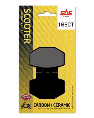 Plaquettes Freins SBS PLAQUETTES SBS 166CT (772)
