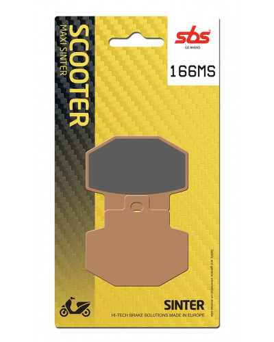 Plaquettes Freins SBS PLAQUETTES SBS 166MS (772)