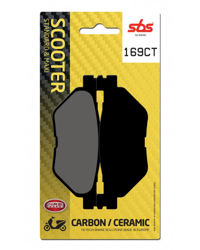 Plaquettes Freins SBS PLAQUETTES SBS 169CT (768)