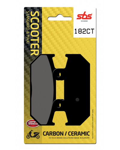Plaquettes Freins SBS PLAQUETTES SBS 182CT (804)
