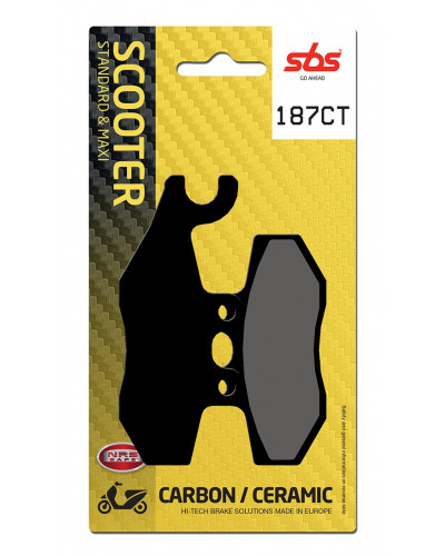 Plaquettes Freins SBS PLAQUETTES SBS 187CT (818)