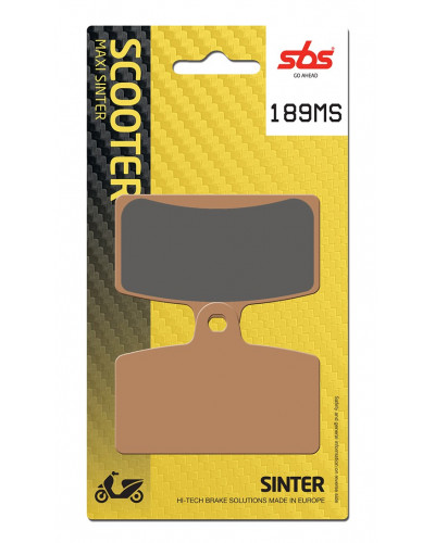 Plaquettes Freins SBS PLAQUETTES SBS 189MS (821)