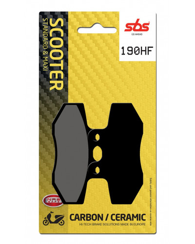Plaquettes Freins SBS PLAQUETTES SBS 190 (823 HF)