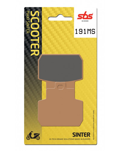 Plaquettes Freins SBS PLAQUETTES SBS 191MS (831)