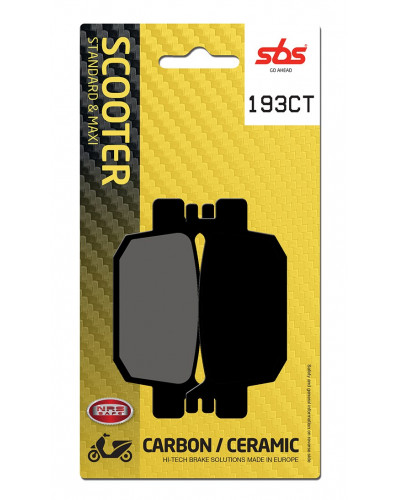 Plaquettes Freins SBS PLAQUETTES SBS 193CT(832)