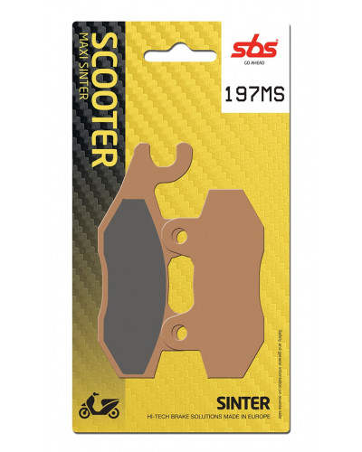 Plaquettes Freins SBS PLAQUETTES SBS 197MS (611) Plaquettes Freins SBS PLAQUETTES SBS 197MS (611)