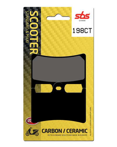 Plaquettes Freins SBS PLAQUETTES SBS 198CT (634)
