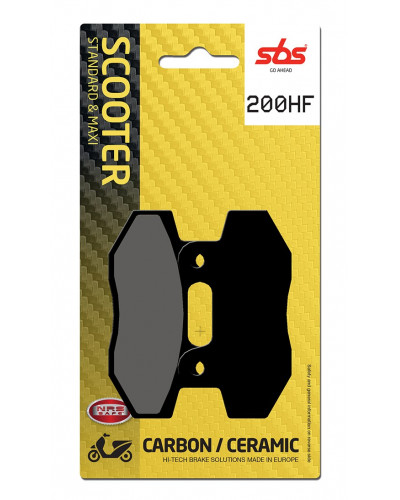 Plaquettes Freins SBS PLAQUETTES SBS 200HF (814)