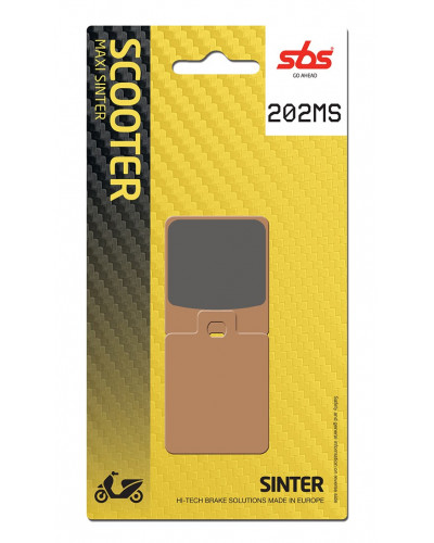 Plaquettes Freins SBS PLAQUETTES SBS 202MS