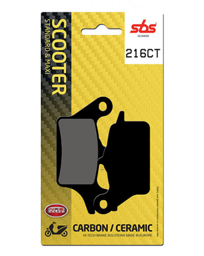 Plaquettes Freins SBS PLAQUETTES SBS 216CT