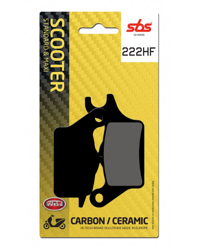 Plaquettes Freins SBS PLAQUETTES SBS 222HF