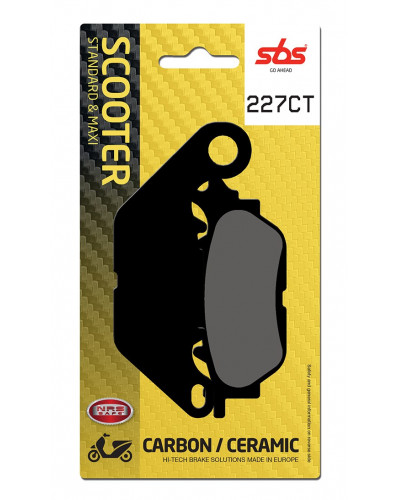 Plaquettes Freins SBS PLAQUETTES SBS 227CT