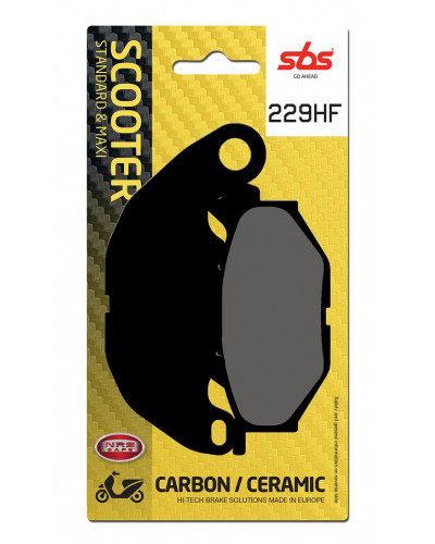 Plaquettes Freins SBS PLAQUETTES SBS 229 HF Plaquettes Freins SBS PLAQUETTES SBS 229 HF