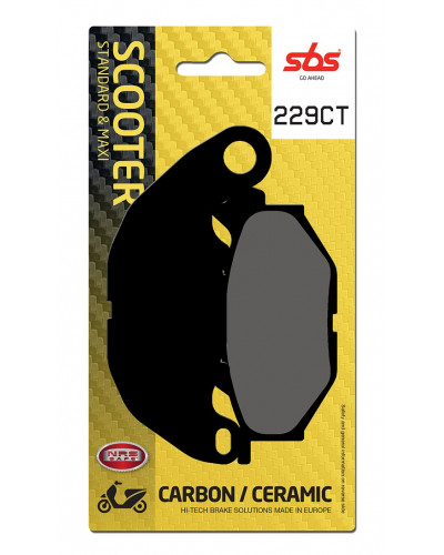 Plaquettes Freins SBS PLAQUETTES SBS 229CT
