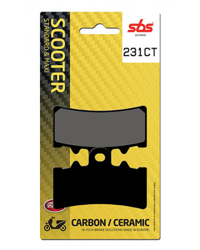 Plaquettes Freins SBS PLAQUETTES SBS 231CT Plaquettes Freins SBS PLAQUETTES SBS 231CT