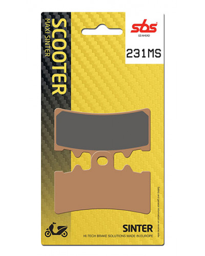 Plaquettes Freins SBS PLAQUETTES SBS 231MS