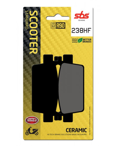 Plaquettes Freins SBS PLAQUETTES SBS 238 (HF)