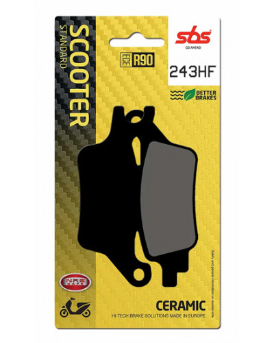 Plaquettes Freins SBS PLAQUETTES SBS 243HF