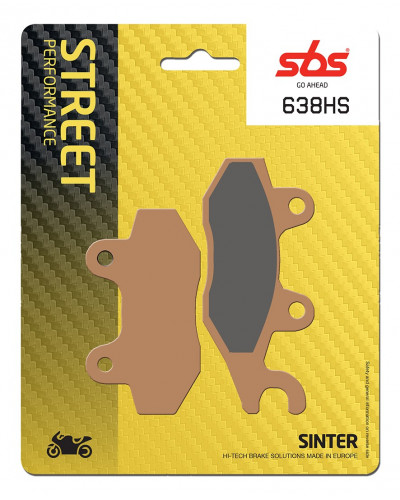 Plaquettes Freins SBS PLAQUETTES SBS 638 (HS) Plaquettes Freins SBS PLAQUETTES SBS 638 (HS)